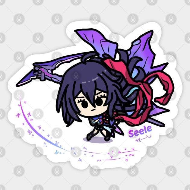 seele (honkai star rail) | (fan-art by smoomaru) Sticker by smoomaru